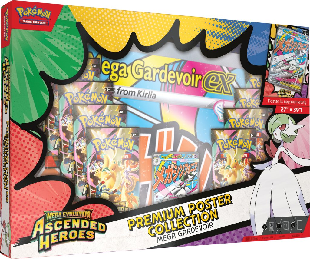 Ascended Heroes - Premium Poster Collection - Mega Lucario or Mega Gardevoir - Set