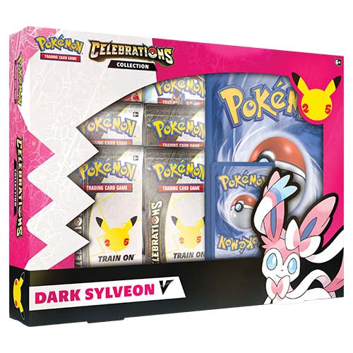 Pokémon TCG - Celebrations - Collection V Box (Lance’s Charizard V and Dark Sylveon V)