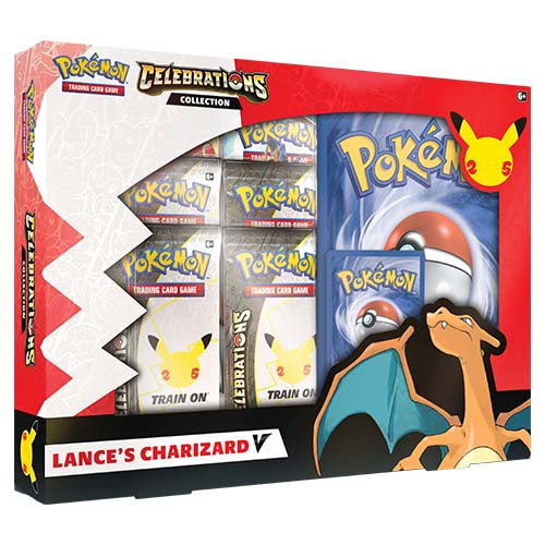 Pokémon TCG - Celebrations - Collection V Box (Lance’s Charizard V and Dark Sylveon V)