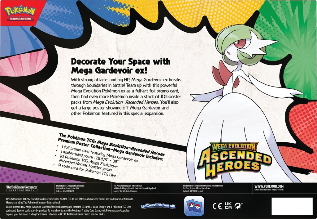 Ascended Heroes - Premium Poster Collection - Mega Lucario or Mega Gardevoir - Set