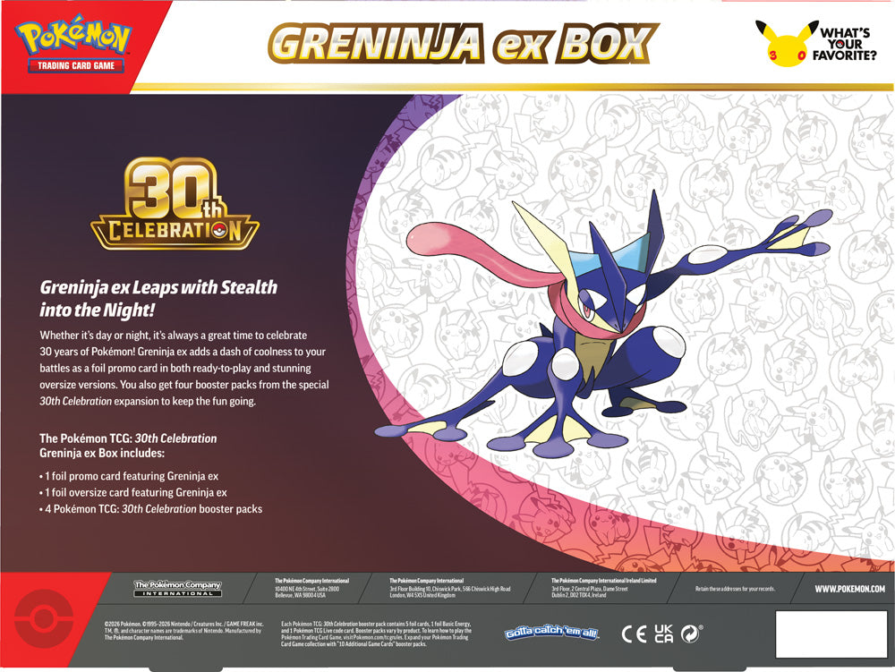 30th Celebration - Sylveon ex Box / Greninja ex Box - Set