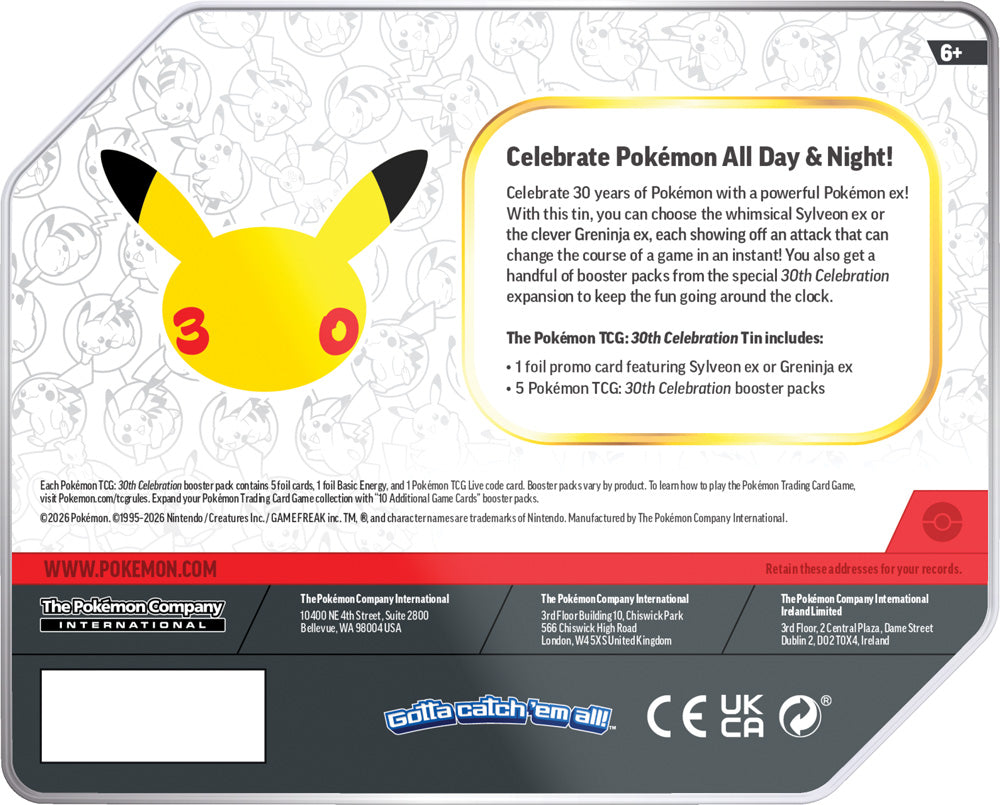 30th Celebration Tin - Set