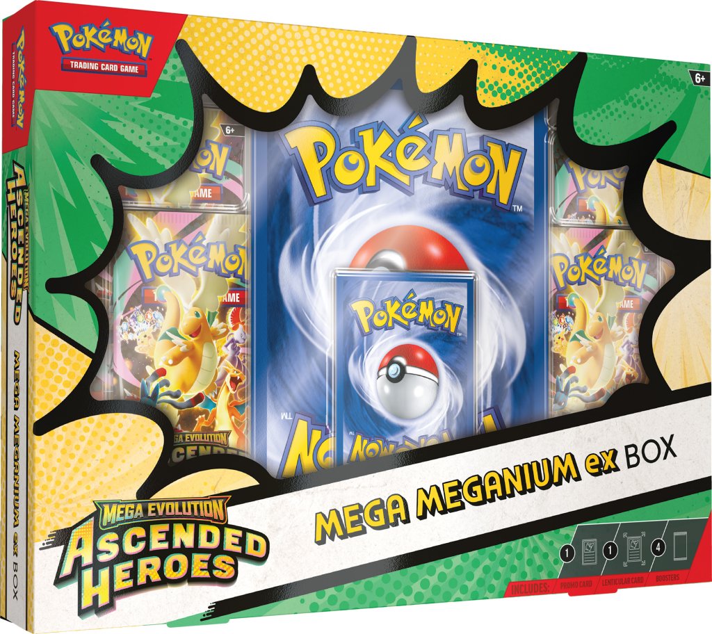 Ascended Heroes - Mega Meganium ex, Mega Emboar ex, Mega Feraligatr ex - Set